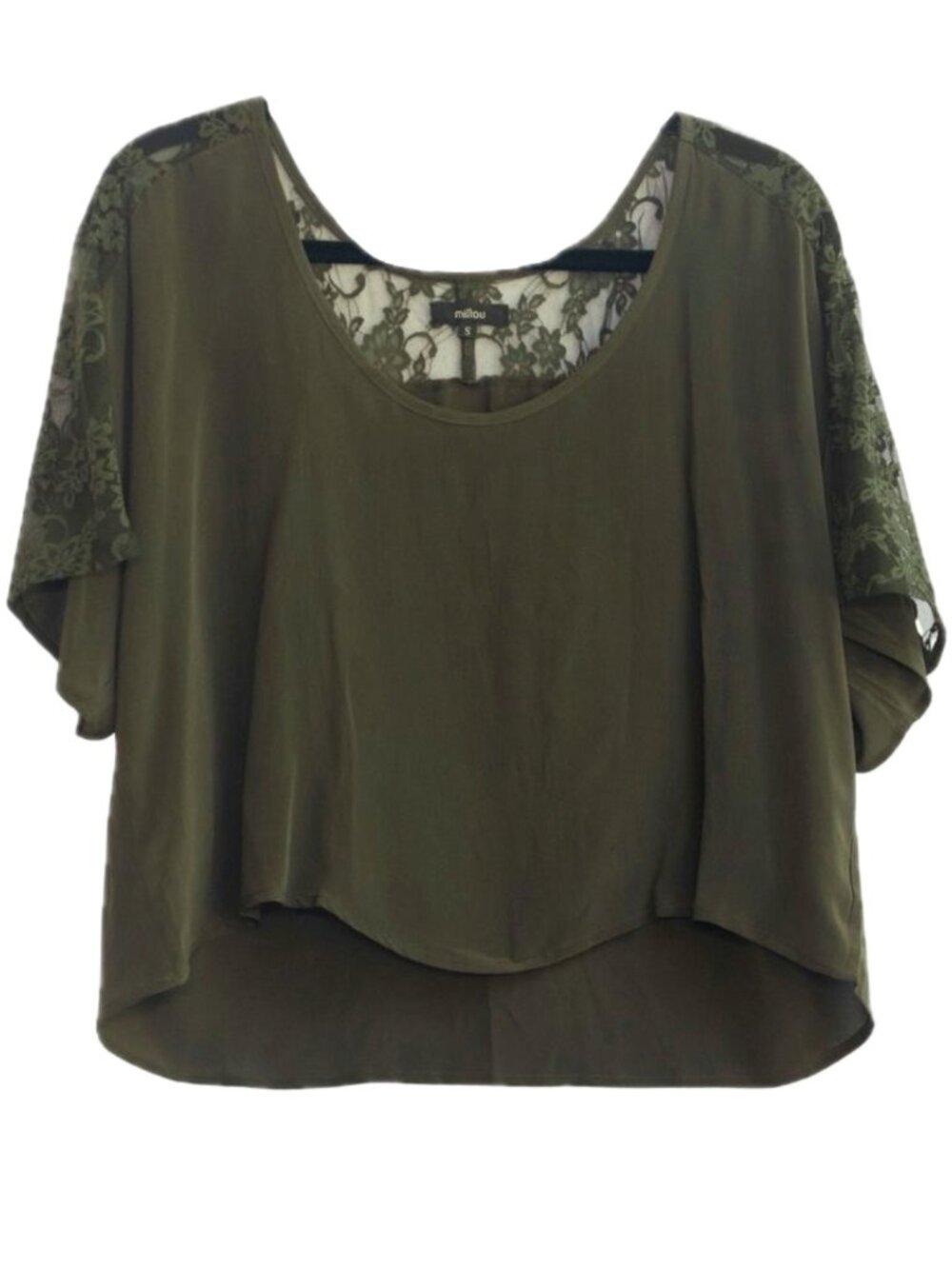 Millau Lace Back Crop Top